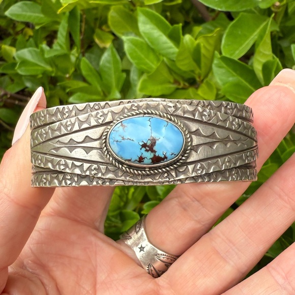 Chatfields Jewelry - Chatfields Golden Hills Turquoise Sterling Silver Cuff